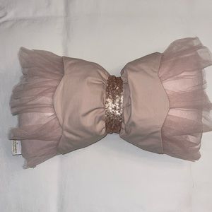 Emily and Meritt for Pottery Barn Tulle Bow Pillow